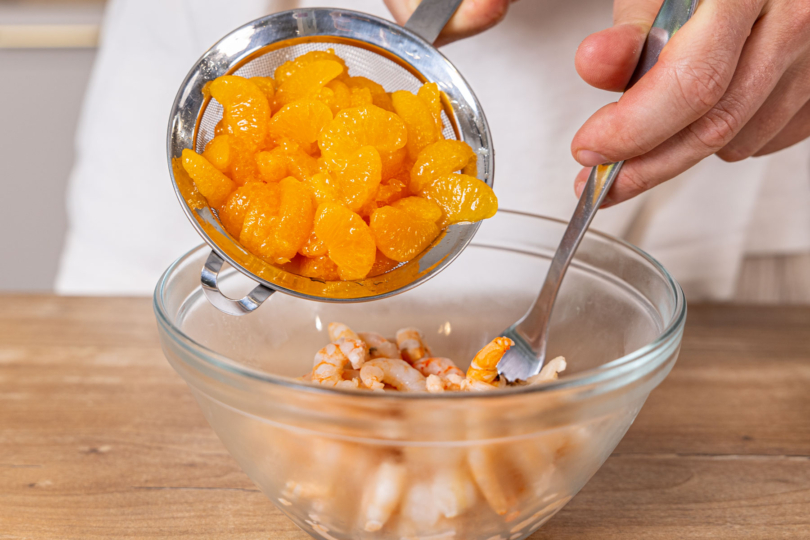 Mandarinen dazugeben