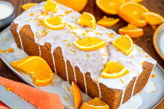 Orangenkuchen mit ganzen Orangen ganz