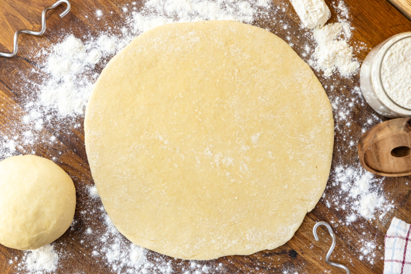 Pizzateig ohne Gehenlassen