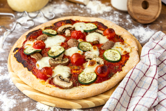 Belegte Pizza