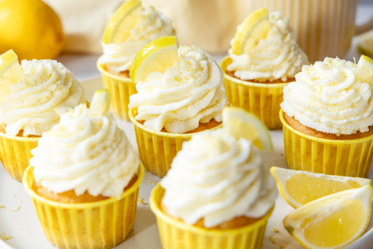 saftige Zitronen Cupcakes
