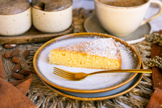 Schneller Kuchen mit gemahlenen Mandeln