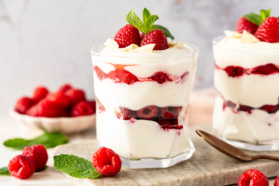 Schnelles Himbeertraum Dessert