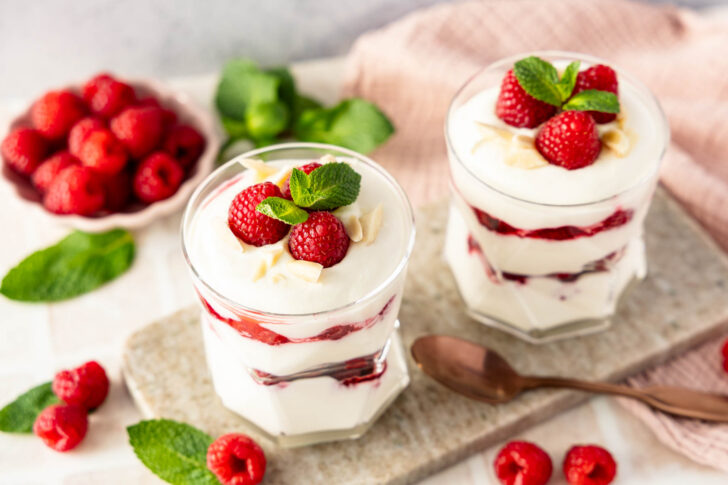 Schnelles Himbeertraum Dessert