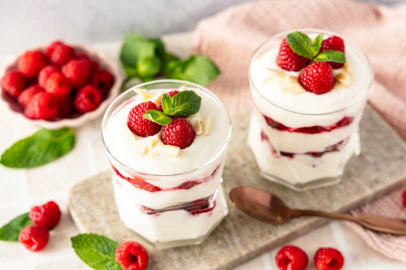 Schnelles Himbeertraum Dessert