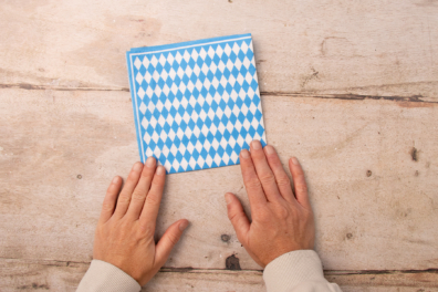 Oktoberfest Serviette auf dem Tisch liegend