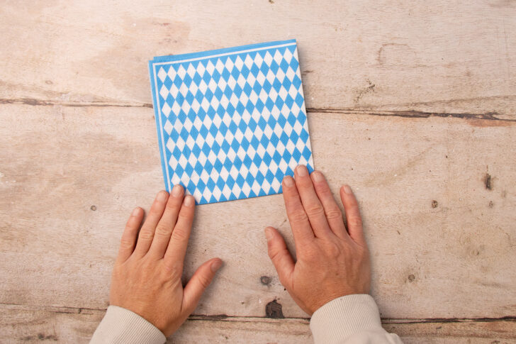 Oktoberfest Serviette auf dem Tisch liegend
