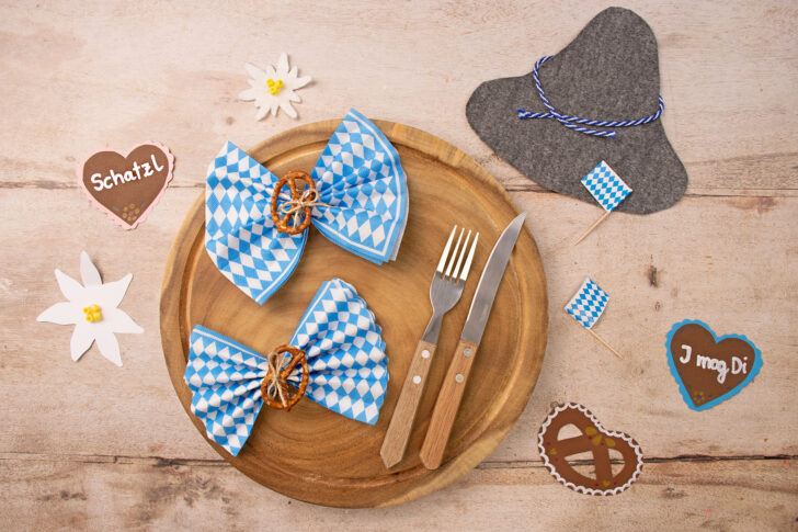 Oktoberfest Serviette falten