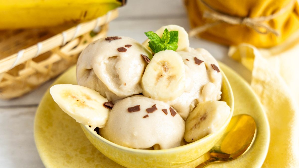 Cremiges Bananen Eis