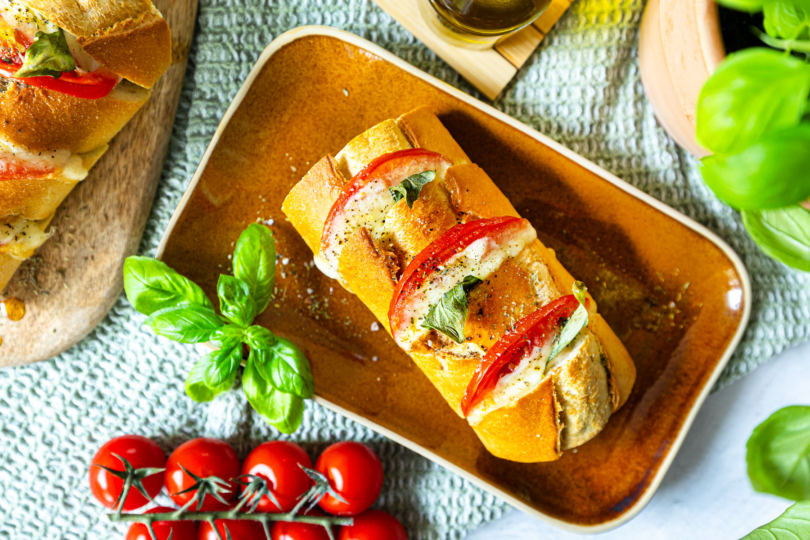 Fächerbaguette aus der Heißluftfritteuse topdown