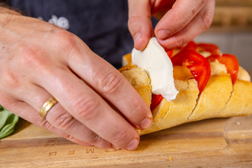 Baguette füllen