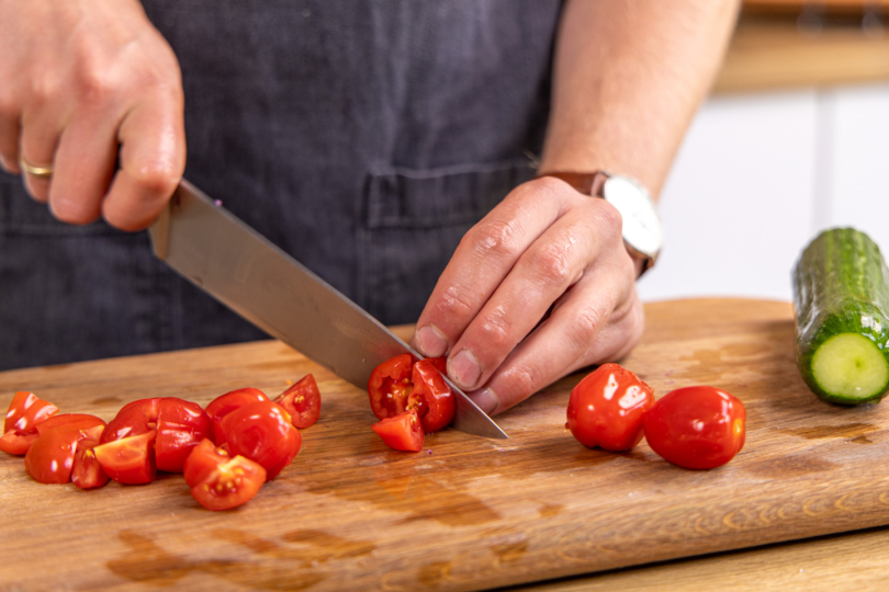 Tomaten vierteln