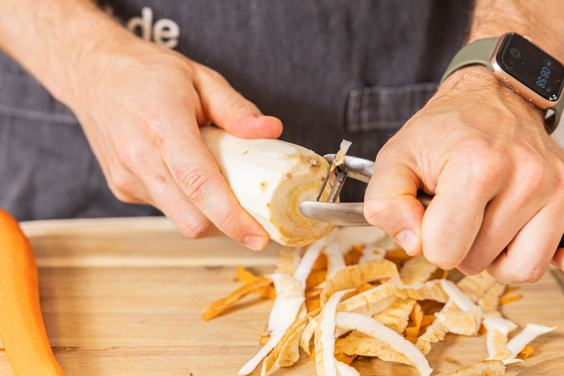 Lachs mit Gemüse im Backpapier