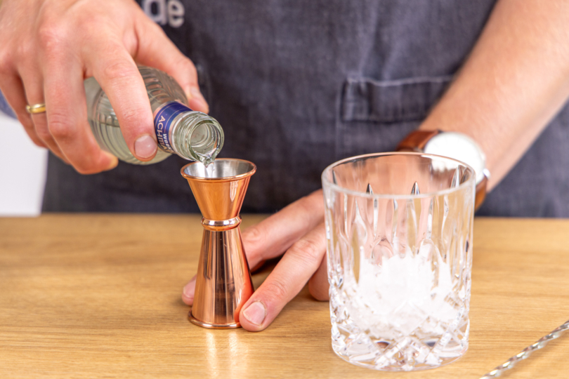 Vodka abmessen