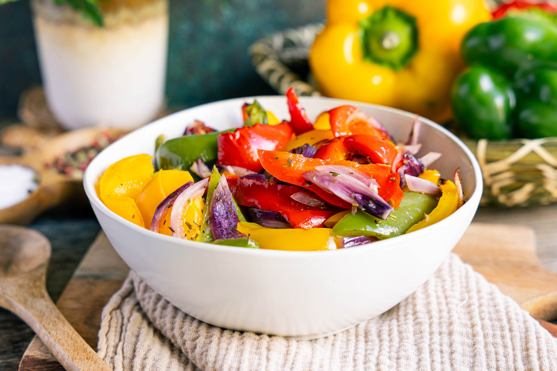 Paprikagemüse aus der Heißluftfritteuse