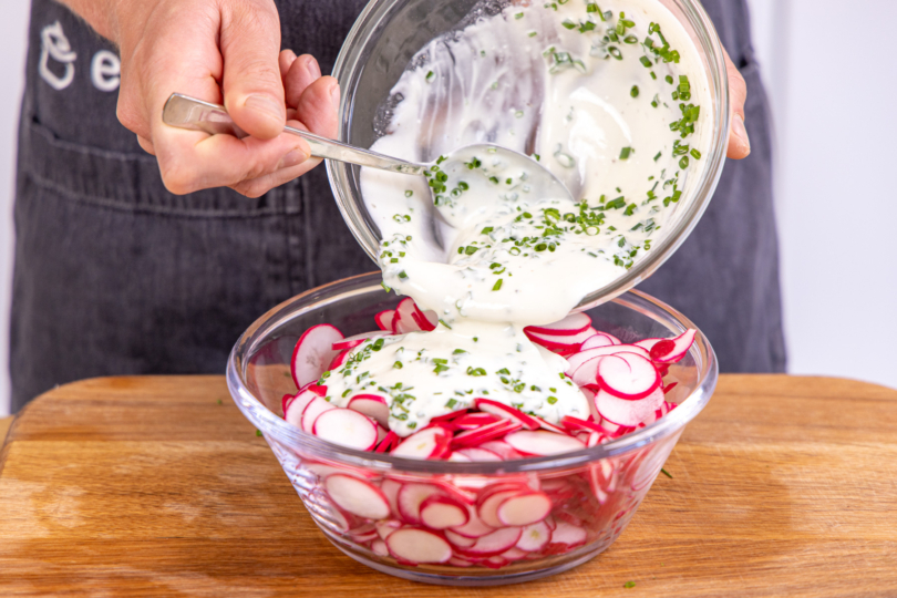 Dressing dazugeben