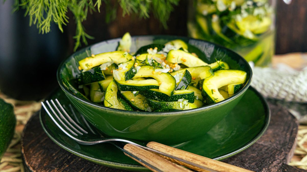 Schüttelgurken aus Zucchini