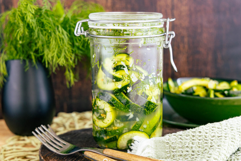 Schüttelgurken aus Zucchini