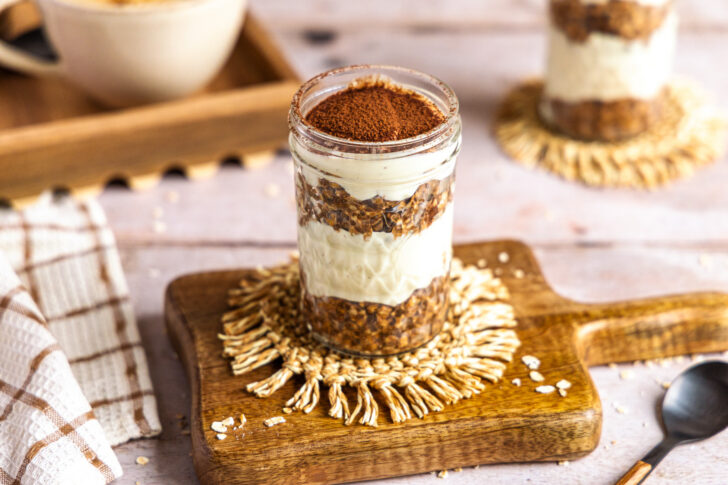 Tiramisu Overnight Oats mit Espresso