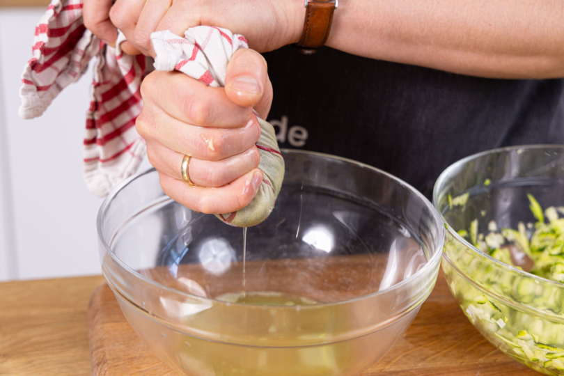 Zucchini ausdrücken