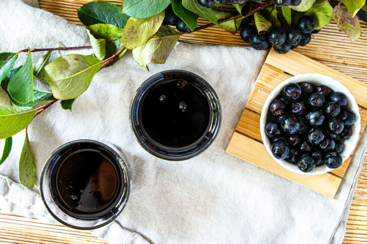 Aronia Likör top down