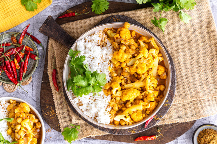 Blumenkohl-Kichererbsen-Curry
