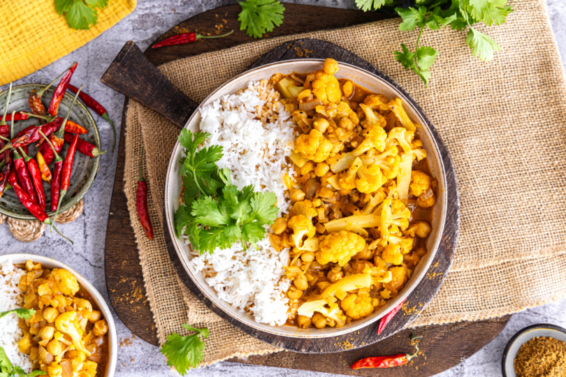 Blumenkohl-Kichererbsen-Curry