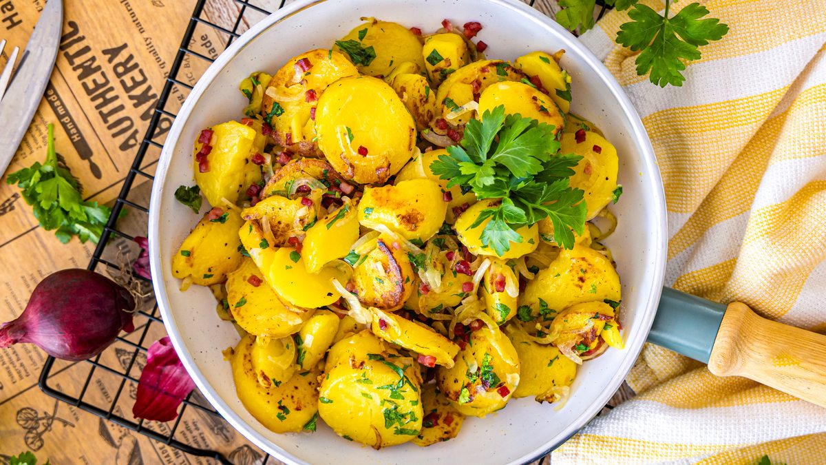 Bratkartoffeln aus Pellkartoffeln: schnell & einfach