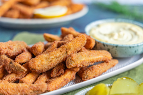 Gewürzgurken Pommes