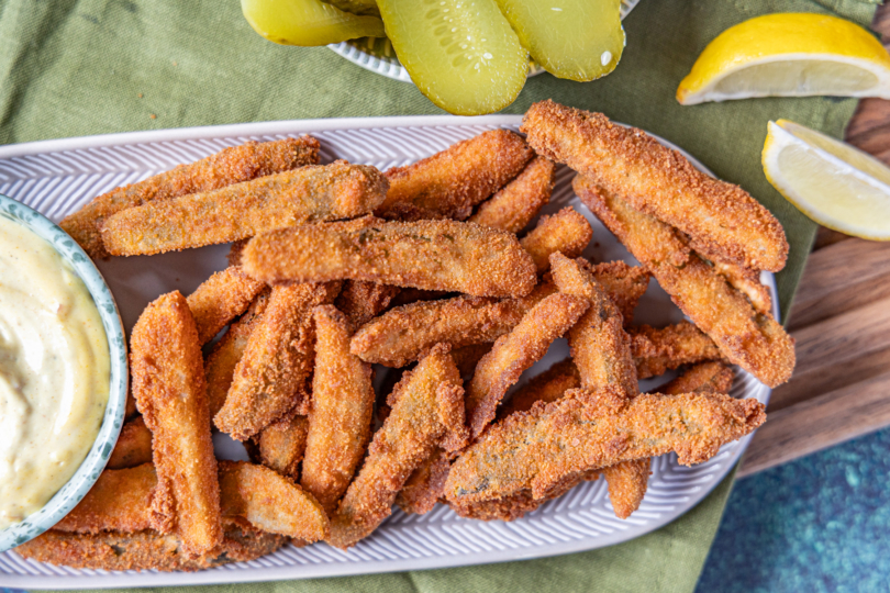 Frittierte Gewürzgurken