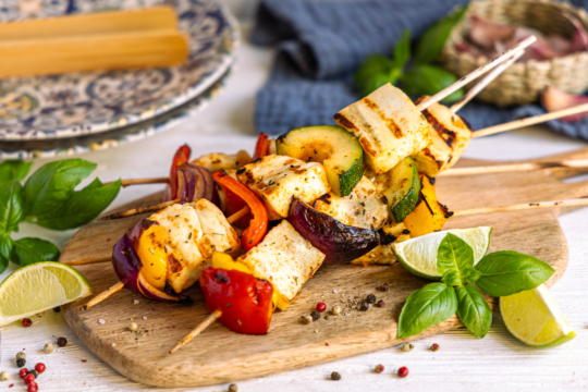 Halloumi-Grillspieße