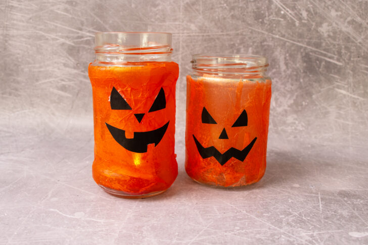 Windlichter für Halloween basteln
