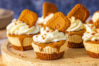 Lotus Biscoff Mini Cheesecakes frisch zubereitet