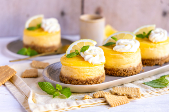 Mini-Zitronen-Käsekuchen