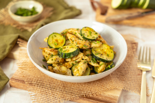 Zucchini-Hähnchen-Pfanne