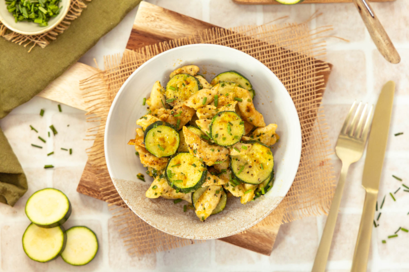 Zucchini-Hähnchen-Pfanne