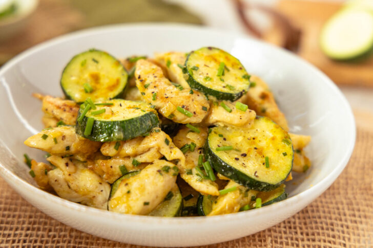 Zucchini-Hähnchen-Pfanne