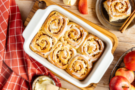 Apfel-Zimtschnecken top-down