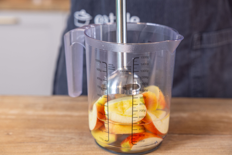 Äpfel pürieren