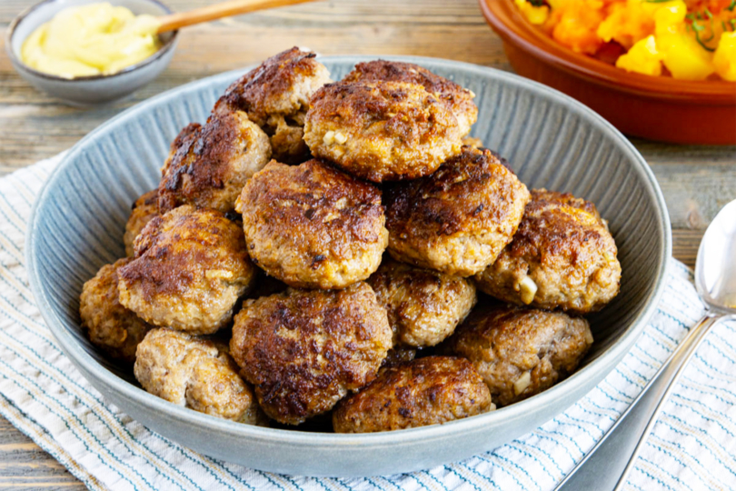 Deftigen Bratklops wie bei Oma kochen nah