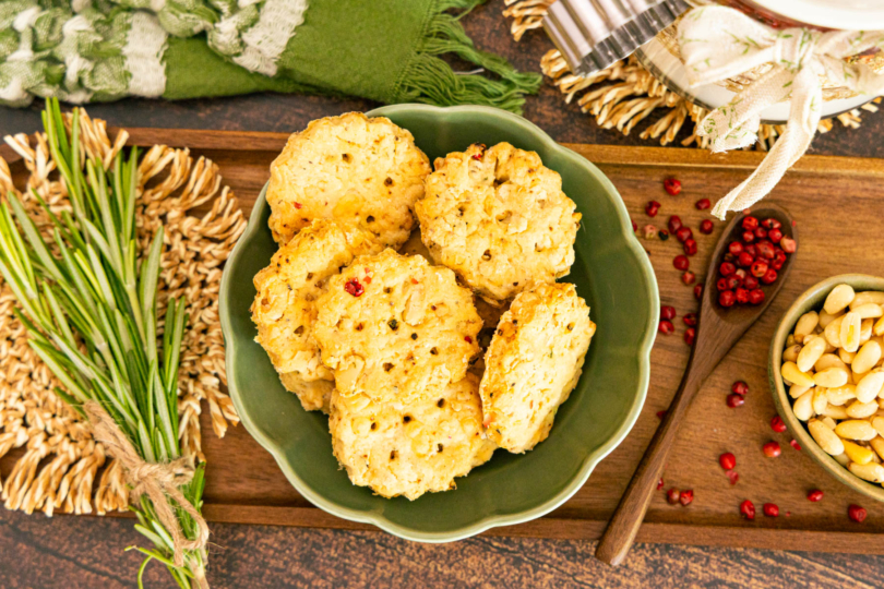 Herzhafte Cracker-Backmischung im Glas - gebackene Cracker