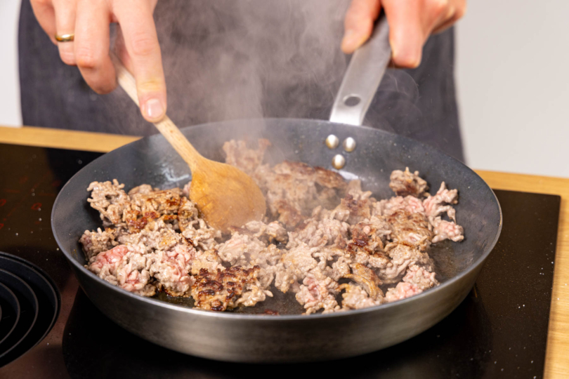 Hackfleisch anbraten