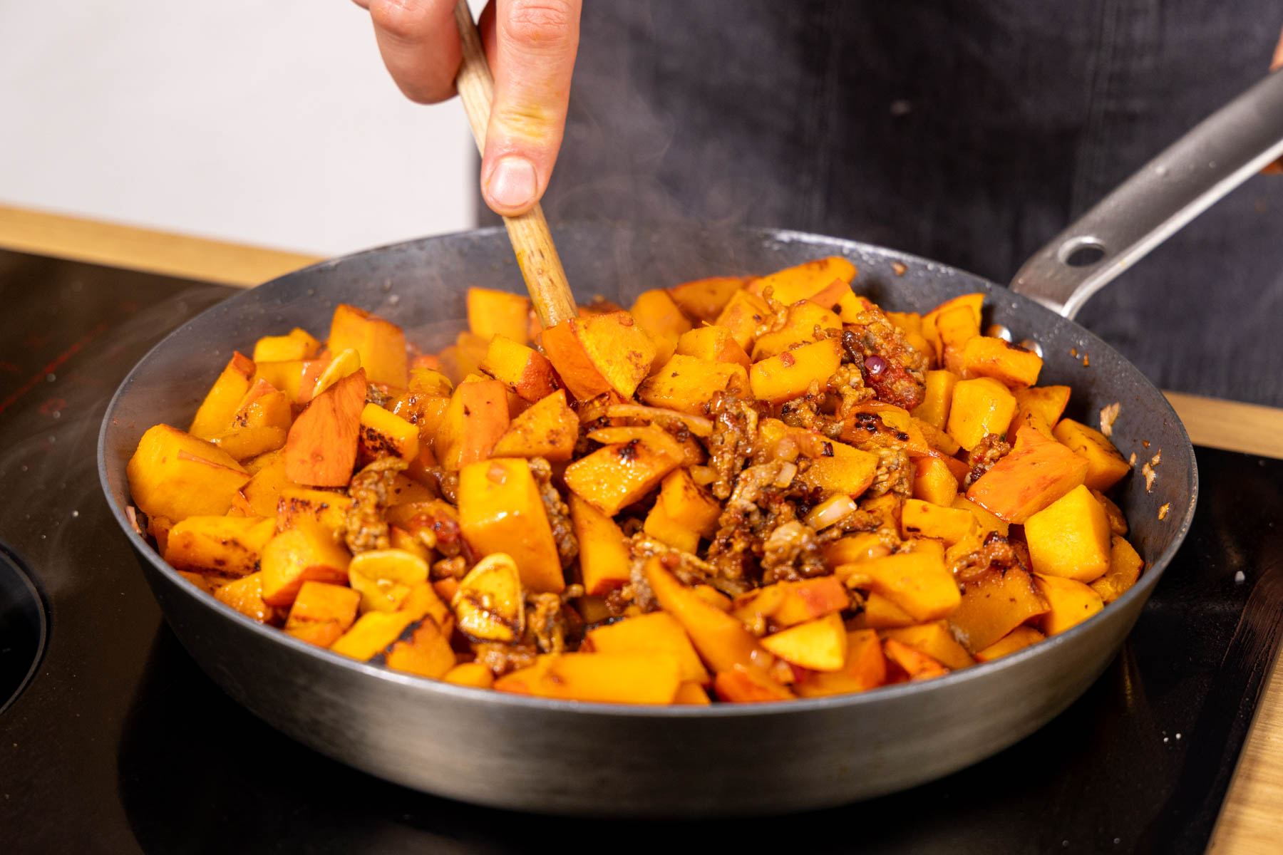 Kürbis-Hackfleisch-Pfanne: perfekt im Herbst