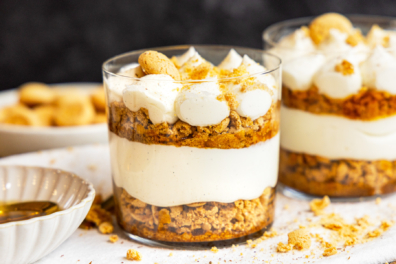 Mascarpone-Amarettini-Dessert nah