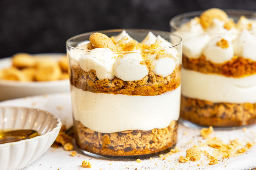 Mascarpone-Amarettini-Dessert nah