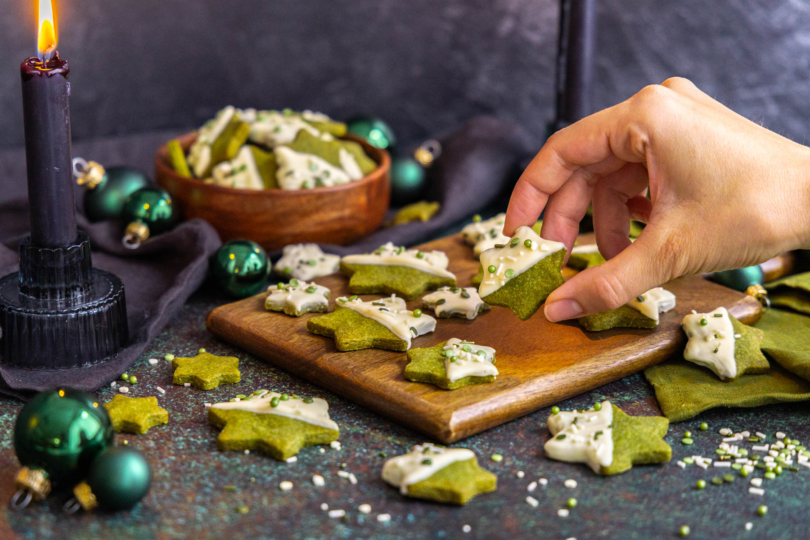 Matcha Plätzchen