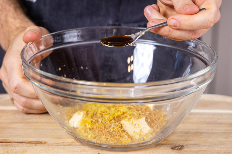 Vanilleextrakt dazugeben