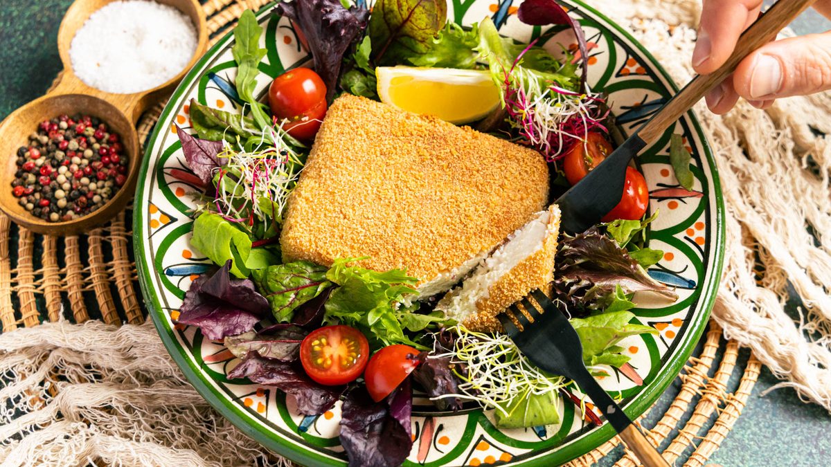 Panierter Feta aus dem Airfryer