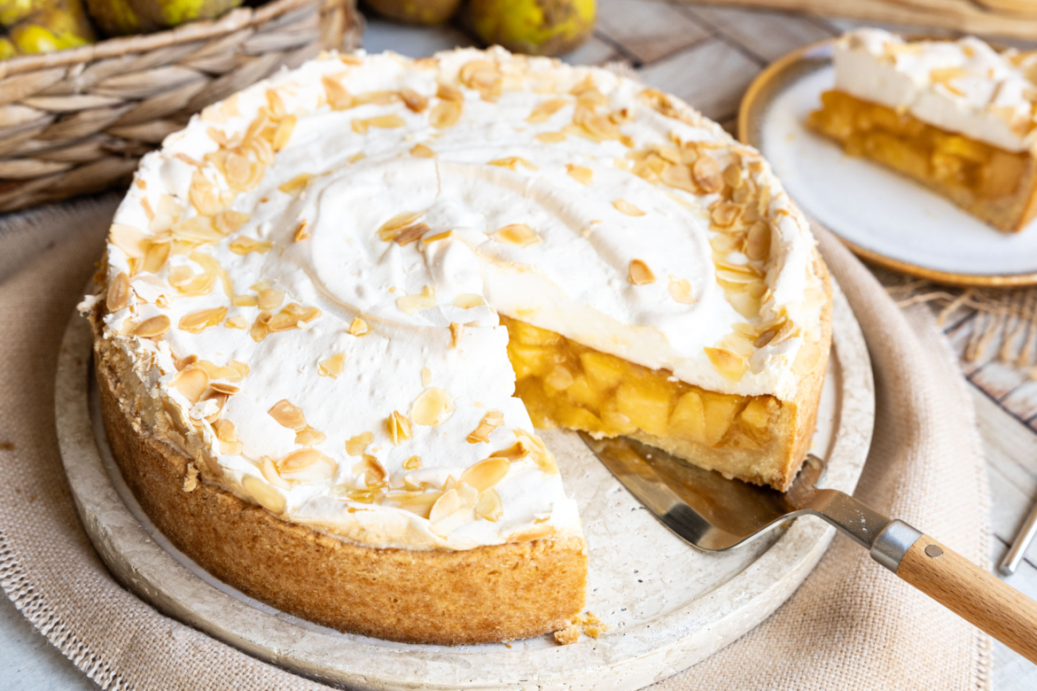 Quittenkuchen mit Baiser