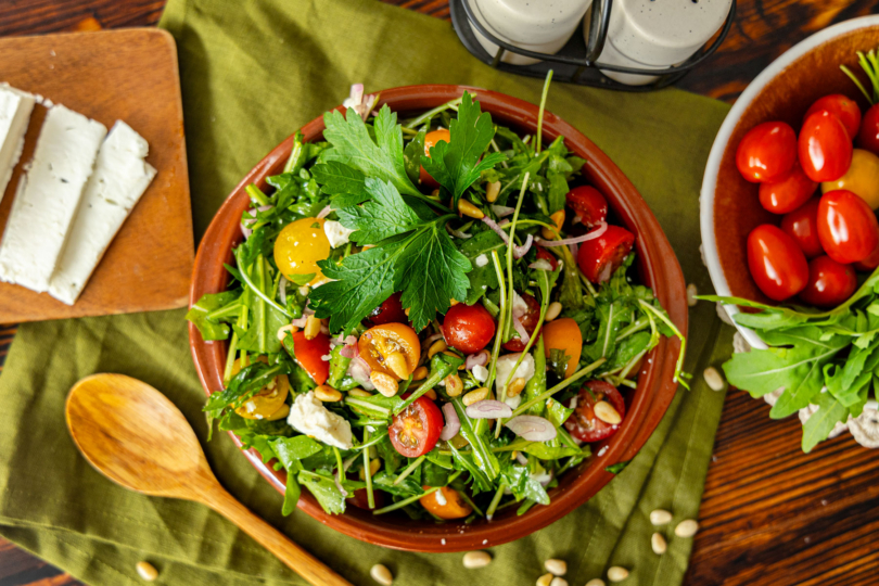 Rucola-Salat mit Feta